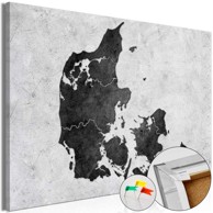 Slika na plutenoj podlozi Stone Denmark [Cork Map] 90x60